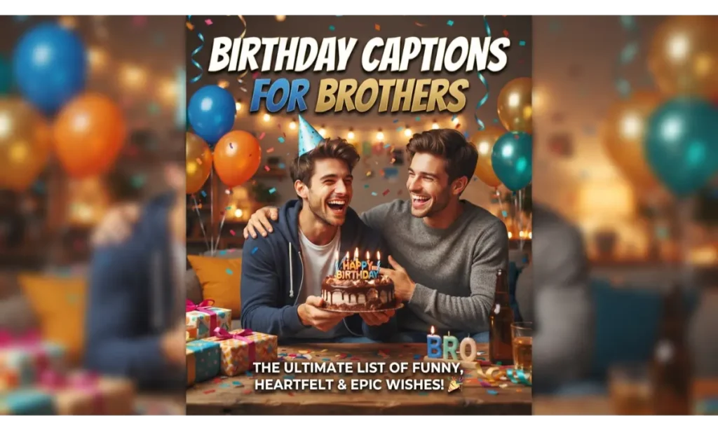 Birthday Captions For Brothers