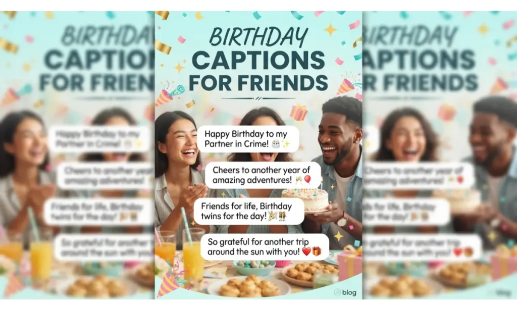 Birthday Captions For Friends