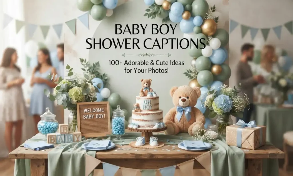 Baby Boy Shower Captions