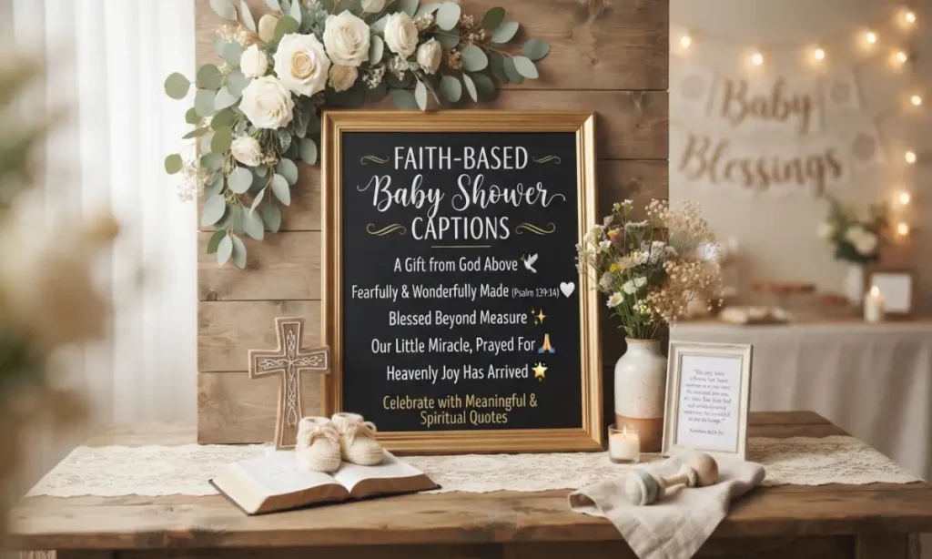 Faith Based Baby Shower Captions