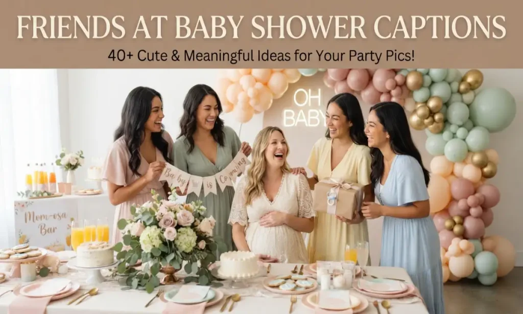 Friends At Baby Shower Captions