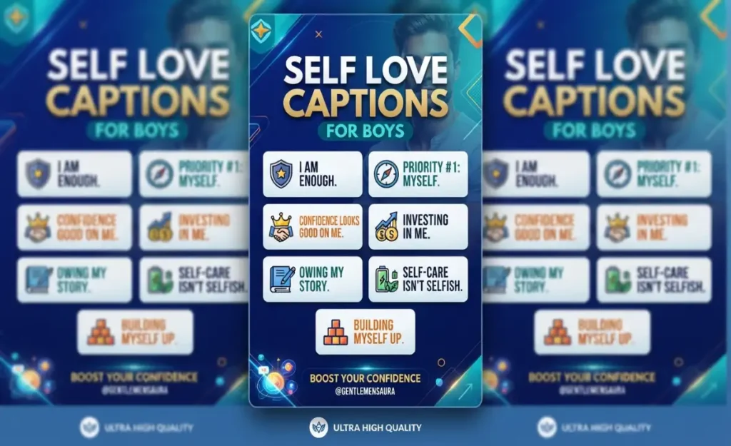Self Love Captions for Boys
