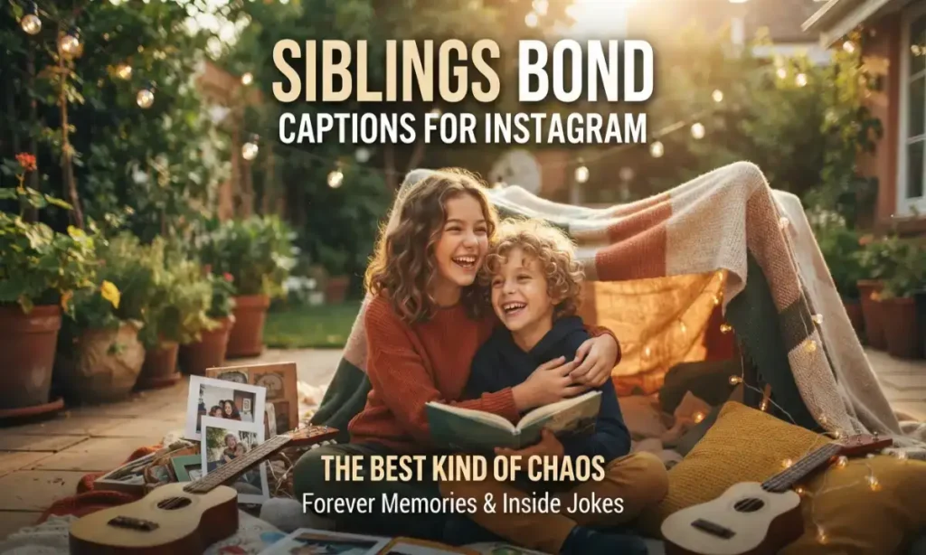 Siblings Bond Captions For Instagram