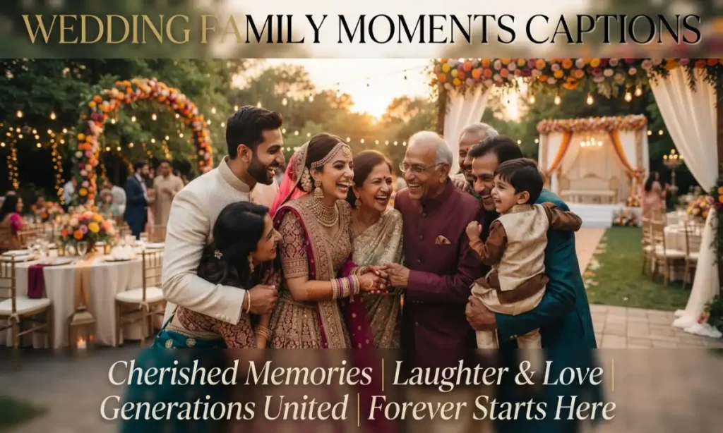 Wedding Family Moments Captions