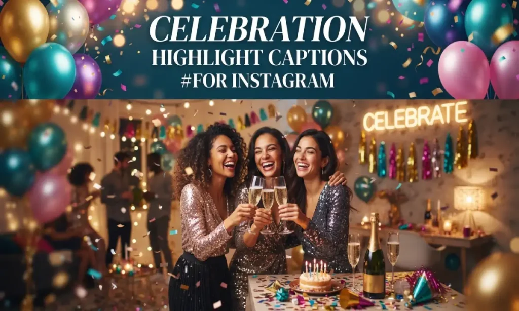 Celebration Highlight Captions for Instagram