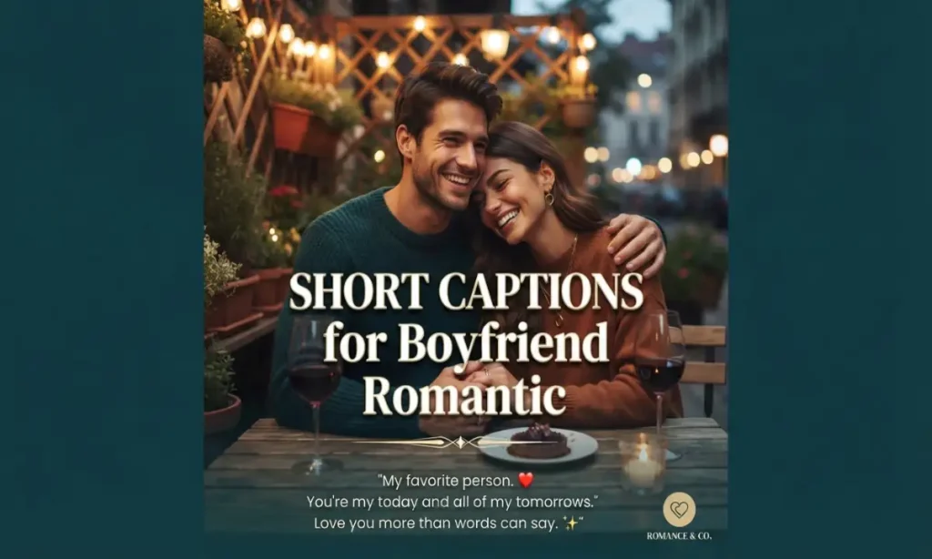 Short Captions for Boyfriend Romantic