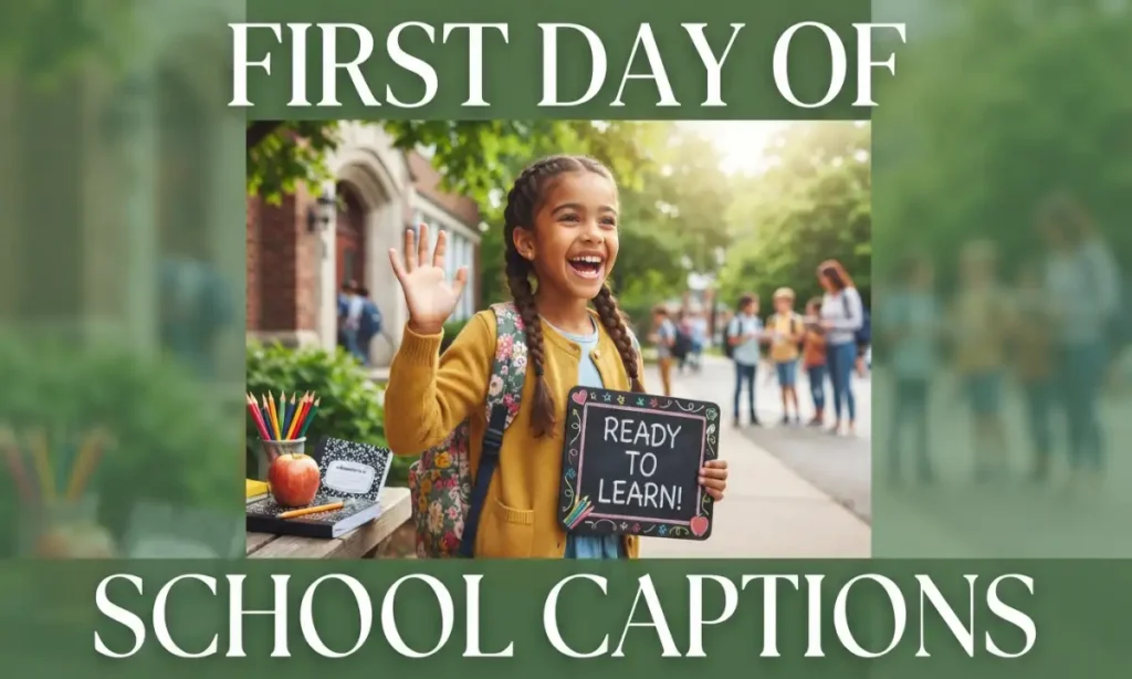 First Day of School Captions