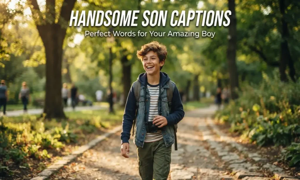 Handsome Son Captions