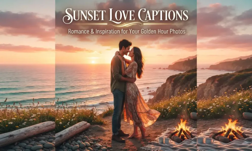 Sunset Love Captions