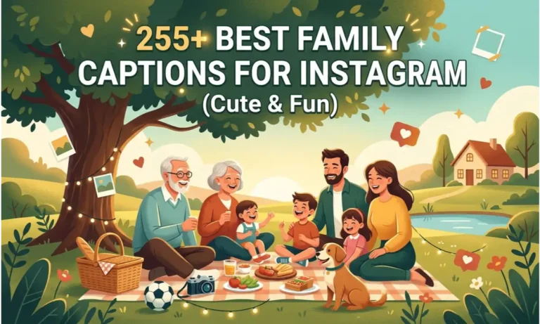 255+ Best Family Captions for Instagram (Cute & Fun)