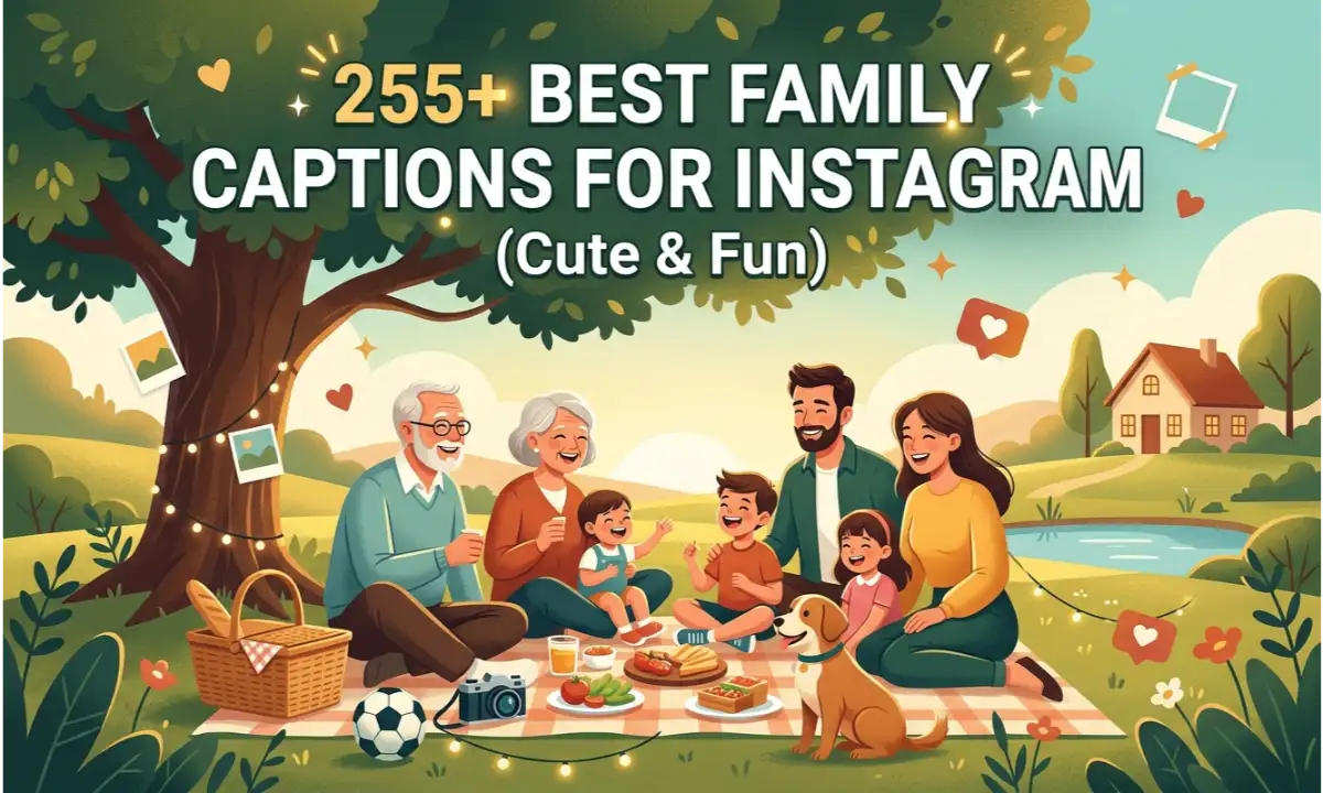 255+ Best Family Captions for Instagram (Cute & Fun)